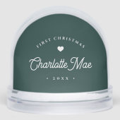 Green | シンプル初めてのクリスマスベビー写真 (正面)