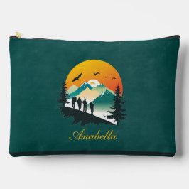 Green |ストライプ |ウッズ&マウンテンハイカーカスタムズ アクセサリーポーチ