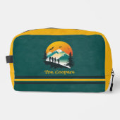 Green |ストライプ |ウッズ&マウンテンハイカーカスタムズ ドップキット (正面)