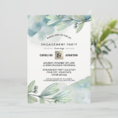 Green |ブルーベリーブランチ婚約パーティ 招待状 (スタンド正面)