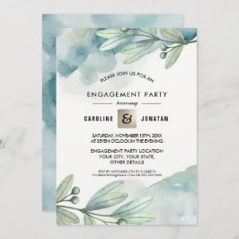 Green |ブルーベリーブランチ婚約パーティ 招待状
