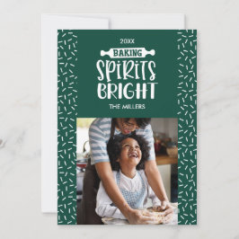 Green |ホリデーベーキングスピリッツ明るい写真 シーズンカード