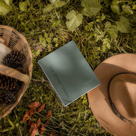 Green |ミニマモダンリストエレガント・モノグラム プランナー手帳