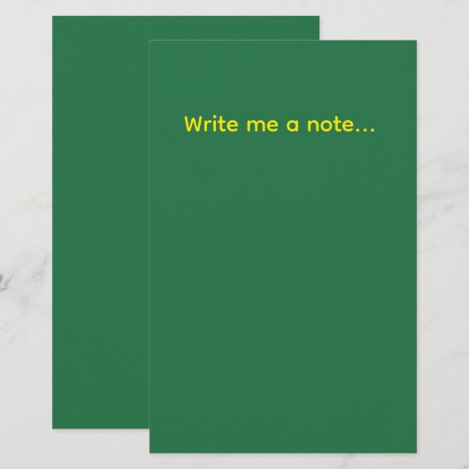 Green 便箋 (正面/裏面)