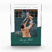 Green | 父モダンの日の贈り物の写真 フォトブロック (正面)