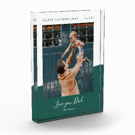 Green | 父モダンの日の贈り物の写真 フォトブロック