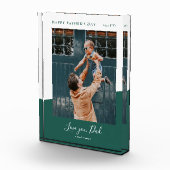 Green | 父モダンの日の贈り物の写真 フォトブロック (右)