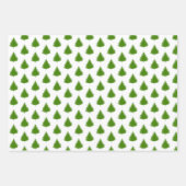 Green |白 |クリスマス ラッピングペーパーシート (正面3)