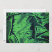 Green |金ゴールドエレガントフローラマルディグラスパーティー 招待状 (裏面)