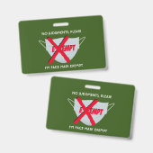 Green |顔マスク除外 バッジ (正面&裏面)