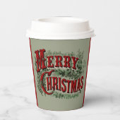Green 1876 Merry Christmas 紙コップ (裏面)