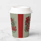 Green 1876 Merry Christmas 紙コップ (右)