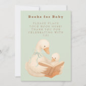 Green A Silly Goose Books for Baby Sign 招待状 (正面)