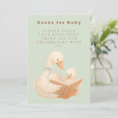 Green A Silly Goose Books for Baby Sign 招待状 (スタンド正面)