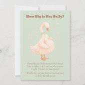 Green A Silly Goose How Big Is Her Belly  招待状 (正面)
