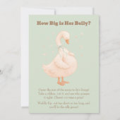 Green A Silly Goose How Big Is Her Belly  招待状 (裏面)