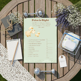 Green A Silly Goose Price is Right Game card 招待状