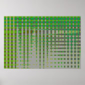 Green Abstract Art 1003 ポスター (正面)