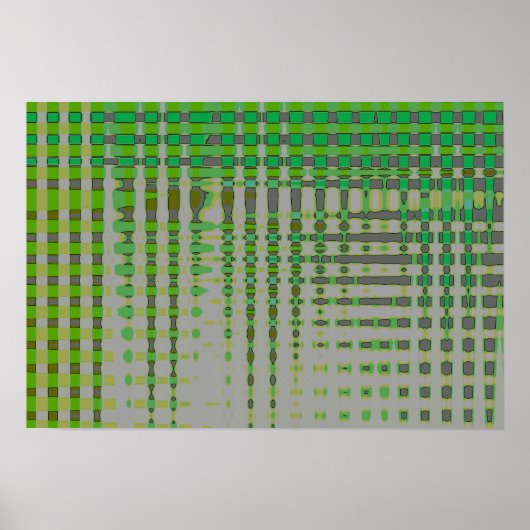 Green Abstract Art 1003 ポスター (正面)