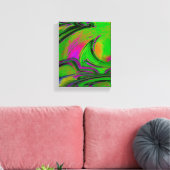 Green Abstract Canvas Print  キャンバスプリント (インサイチュ (リビング))