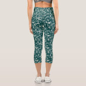 Green Abstract Capris for Any Occasion カプリレギンス (裏面)