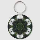 GREEN ABSTRACT DRAWING. SAMER BRASIL 1 キーホルダー (正面)