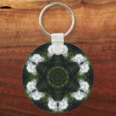 GREEN ABSTRACT DRAWING. SAMER BRASIL 1 キーホルダー (正面)