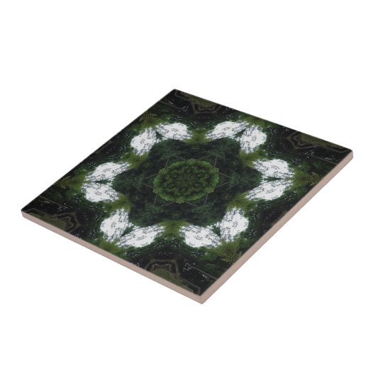 GREEN ABSTRACT DRAWING. SAMER BRASIL 1 タイル (側面)