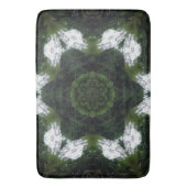 GREEN ABSTRACT DRAWING. SAMER BRASIL 1 バスマット (正面縦)