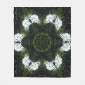 GREEN ABSTRACT DRAWING. SAMER BRASIL 1 フリースブランケット (正面)