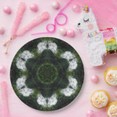 GREEN ABSTRACT DRAWING. SAMER BRASIL 1 ペーパープレート (パーティー)