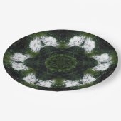 GREEN ABSTRACT DRAWING. SAMER BRASIL 1 ペーパープレート (アングル)