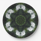 GREEN ABSTRACT DRAWING. SAMER BRASIL 1 ペーパープレート (正面)