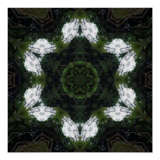 GREEN ABSTRACT DRAWING. SAMER BRASIL 1 ポスター (正面)