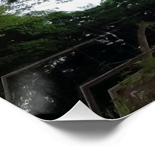 GREEN ABSTRACT DRAWING. SAMER BRASIL 1 ポスター (コーナー)