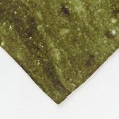Green abstract painting フリースブランケット (角)