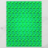 Green Abstract Roses Bulk Scrapbook Paper Pages チラシ (裏面)