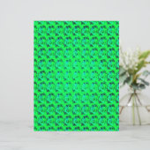 Green Abstract Roses Scrapbook Paper 2-Sided Page (スタンド正面)