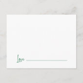 Green Advice and Wishes for the Graduate エンクロージャーカード (裏面)