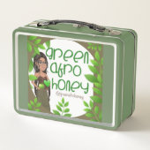Green Afro Honey Lunch Box 1 メタルランチボックス (裏面)