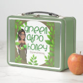 Green Afro Honey Lunch Box 1 メタルランチボックス (インサイチュ)