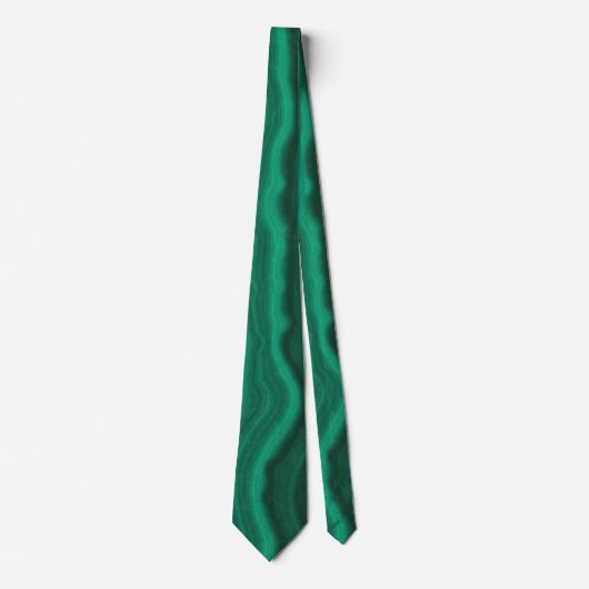 Green Agate marble elegant Neck Tie ネクタイ (正面)