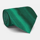 Green Agate marble elegant Neck Tie ネクタイ (ロール)