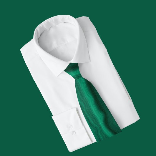 Green Agate marble elegant Neck Tie ネクタイ