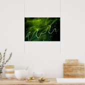 Green Algae and Water wapcn ポスター (キッチン)