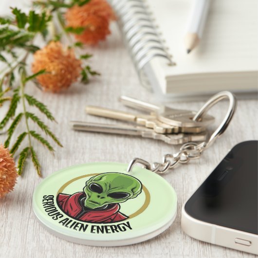Green Alien キーホルダー (正面右)