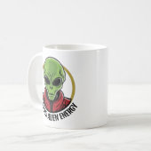 Green Alien コーヒーマグカップ (正面左)