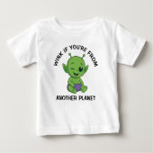 Green Alien ベビーTシャツ (正面)