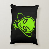 Green Alien Good Luck  アクセントクッション (裏面(縦))