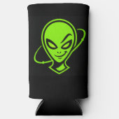Green Alien Good Luck スリム缶クーラー (正面)